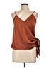 Fab'rik 100% Polyester Brown Sleeveless Blouse Size L - photo 1