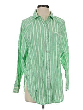 Aerie 3/4 Sleeve Button-Down Shirt (view 1)