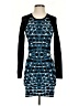 Parker Graphic Blue Casual Dress Size XS - photo 1