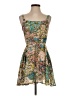Lucca Couture 100% Polyester Paisley Tan Cocktail Dress Size XS - photo 1
