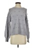 Madewell Polka Dots Gray Purple Pullover Sweater Size XXS - photo 1
