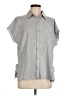 DKNY Gray Short Sleeve Blouse Size M - photo 1