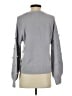 Madewell Polka Dots Gray Purple Pullover Sweater Size XXS - photo 2