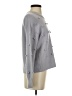 Madewell Polka Dots Gray Purple Pullover Sweater Size XXS - photo 4