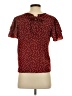 Shein Burgundy Short Sleeve Blouse Size S - photo 2