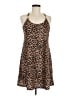 Boston Proper Animal Print Brown Casual Dress Size M - photo 1