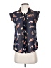 Marisol 100% Polyester Floral Blue Sleeveless Blouse Size S - photo 1