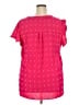 Fantaslook 100% Polyester Pink Short Sleeve Blouse Size 2X - photo 2