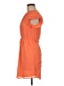 H&M 100% Polyester Solid Orange Casual Dress Size 6 - photo 5