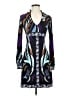 Cache Print Purple Cocktail Dress Size XS - photo 1