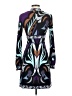 Cache Print Purple Cocktail Dress Size XS - photo 2