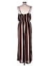 J for Justify Stripes Burgundy Jumpsuit Size L - photo 2