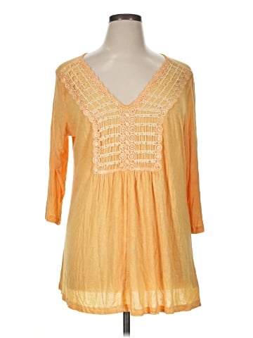 One World 3/4 Sleeve Blouse (view 1)