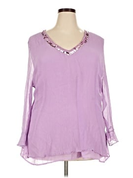 Avenue 3/4 Sleeve Silk Top (view 1)