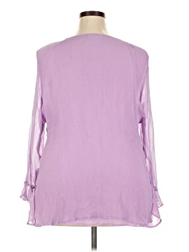Avenue 3/4 Sleeve Silk Top (view 2)