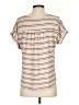 Alya Stripes Ivory Short Sleeve Top Size XS - photo 2
