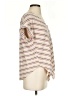 Alya Stripes Ivory Short Sleeve Top Size XS - photo 4