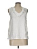 Doe & Rae Silver Sleeveless Blouse Size L - photo 1