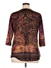 Avenue 100% Polyester Brown 3/4 Sleeve Blouse Size 14 Plus - photo 2