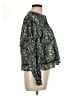 Old Navy 100% Cotton Floral Green Long Sleeve Blouse Size L - photo 4