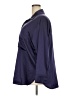 Ophelia Roe Solid Blue Long Sleeve Blouse Size 2X - photo 5