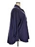 Ophelia Roe Solid Blue Long Sleeve Blouse Size 2X - photo 4