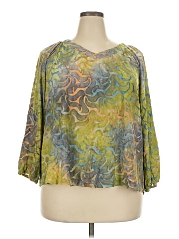 Rain 3/4 Sleeve Blouse (view 1)