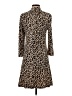 Chico's Animal Print Brown Casual Dress Size S - photo 2