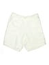 Lands' End 100% Linen Solid Ivory Shorts Size 12 - photo 1