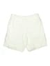 Lands' End 100% Linen Solid Ivory Shorts Size 12 - photo 2