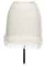 Unbranded 100% Polyester Chevron-herringbone Ivory Casual Skirt Size 10 - photo 1