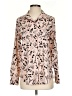 Karl Lagerfeld Paris 100% Polyester Print Pink Long Sleeve Blouse Size S - photo 1