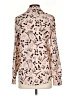 Karl Lagerfeld Paris 100% Polyester Print Pink Long Sleeve Blouse Size S - photo 2