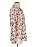 Karl Lagerfeld Paris 100% Polyester Print Pink Long Sleeve Blouse Size S - photo 4