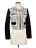 Cache 100% Wool Graphic Black Jacket Size 4 - photo 1