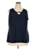 Susan Graver Blue Sleeveless Blouse Size 2X - photo 1