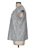 Hilary Radley Gray Short Sleeve Blouse Size M - photo 5