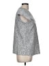 Hilary Radley Gray Short Sleeve Blouse Size M - photo 4