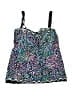 Unbranded Print Blue Swimsuit Top Size L - photo 1