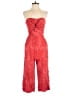 Aijek Hearts Red Jumpsuit Size 2 - photo 1