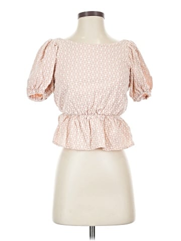 Line & Dot Short Sleeve Blouse (view 1)