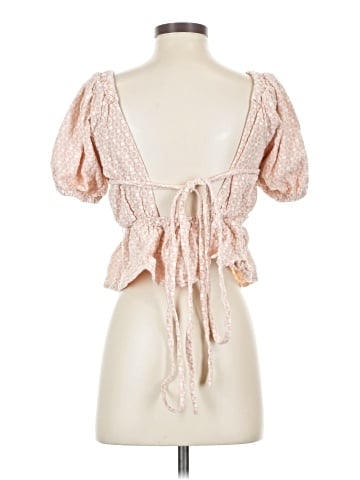 Line & Dot Short Sleeve Blouse (view 2)