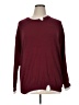 Unbranded 100% Polyester Solid Burgundy Pullover Sweater Size 3XL - photo 1
