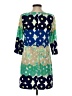 Old Navy 100% Polyester Print Green Casual Dress Size XS - photo 2