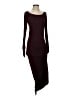 Max Studio Solid Burgundy Casual Dress Size S - photo 1