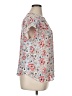 Ann Taylor LOFT Outlet 100% Rayon Floral Gray Short Sleeve Blouse Size XL - photo 4