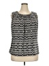 Calvin Klein Graphic Blue Silver Sleeveless Blouse Size 2X - photo 1