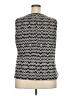 Calvin Klein Graphic Blue Silver Sleeveless Blouse Size 2X - photo 2