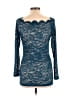 Kimi + Kai Maternity 100% Polyester Blue Long Sleeve T-Shirt Size Med Maternity - photo 2