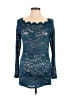 Kimi + Kai Maternity 100% Polyester Blue Long Sleeve T-Shirt Size Med Maternity - photo 1
